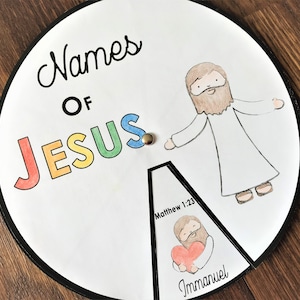 Namen von Jesus Malrad, Weihnachten, Advent, Printable Biblische Aktivität, Memory-Spiel, Sonntagsschule