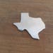 Pewter Stamping Blanks - Texas - Handmade Metal Blanks - State Blank - USA Blanks