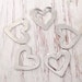 Pewter Stamping Blanks Heart Washer Hand Stamping Blank | Supplies| Metal Stamp Blanks | Aluminum Metal Alternative | Organic Blank (M105A)