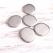 Pewter Stamping Blanks Round Coin Blank - Organic - Pewter - Stamping - Blanks - Jewelry Stamping Supplies - Silvertone - Plates (M114C)