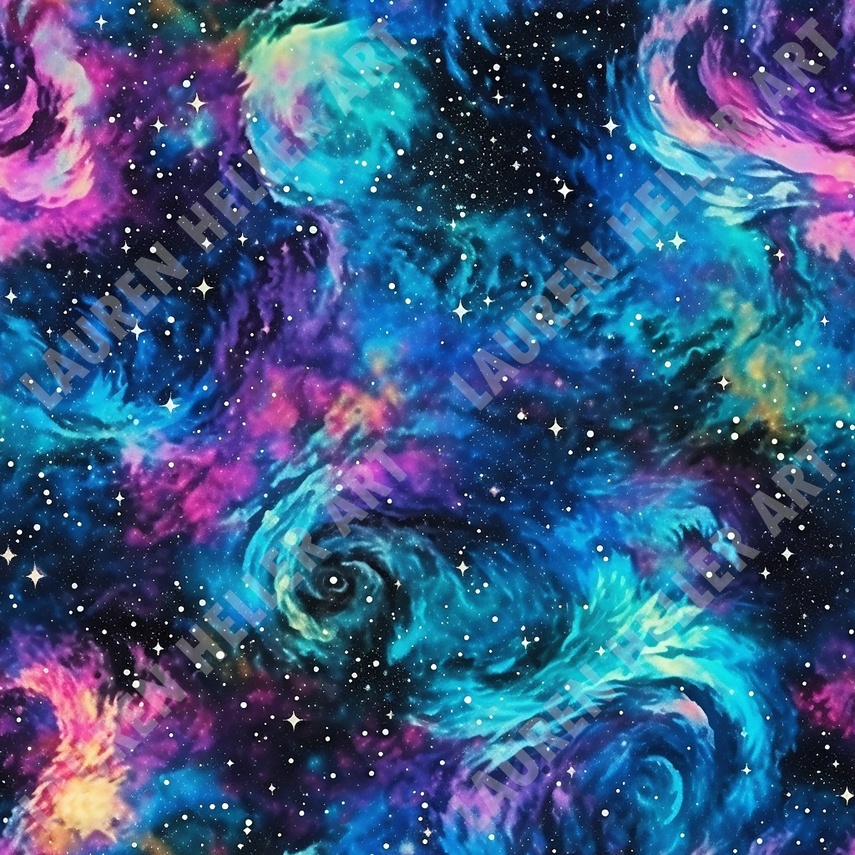 Tie Dye Galaxy Seamless Pattern – Super Nova Design (digital Download ...