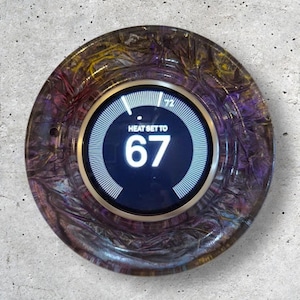 Unique one of a kind Colorful Acrylic Nest Thermostat Wall Plate - Part 2
