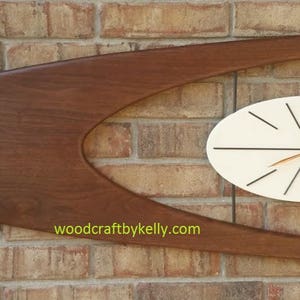 48" Belart Mid Century Modern Boomerang Clock