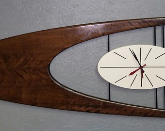 30" Belart Mid Century Modern Boomerang Clock