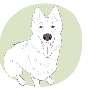 Aangepast huisdierportret (hond/kat/elk dier) A4