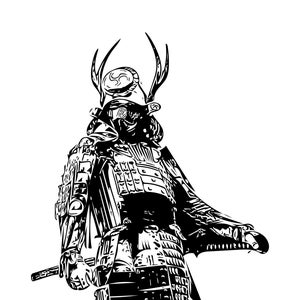 Warrior Samurai Japanese - Digital Download Files Svg, Png, Dxf, Jpeg - Laser, Sublimation, T-Shirt Design