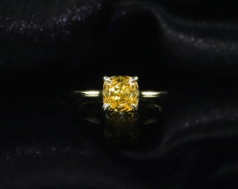 Splendidi anelli con diamanti taglio fiore di ghiaccio Anelli in oro minimalisti Anelli di fidanzamento, anelli di promessa regalo per la mamma