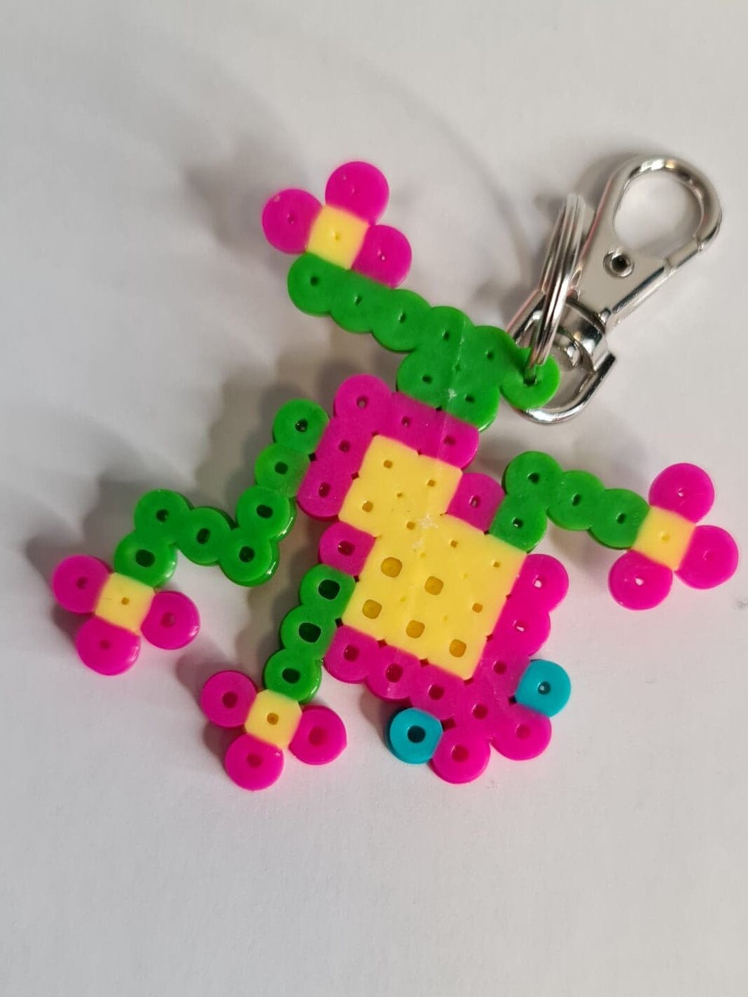 Froggy Perler Bead Keychain Etsy