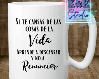 FRASES LATINAS Mug, Hispanic Coffee Mug, taza de  café, gift Mug, prayer Coffee Cup, Gifts, Hispanic gift Mug, Hispanic Presents