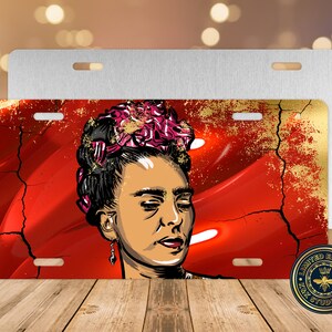 Frida Khalo, Hispanic license plate, Mexico, 3 Novelty, Plate-Printed Flat, sublimation licence plate, placa para carro,