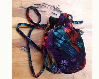 Party velvet bag. Handmade velvet pouch. Velvet crossbody bag. Velvet purse. Velvet handbag. Bohemian velvet bag. Print velvet bag. Hippybag