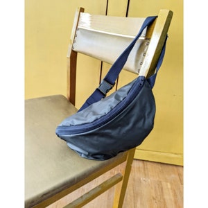 Waterproof bum bag, XL Waist bag, Water resistant bum bag, Waterproof belt bag, Handmade bum bag, Blue fanny pack, Black bum bag image 9