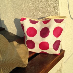 Grande bolsa cosmética impermeável para cremes. Bolsa de praia. Bolsa de higiene. Mala de viagem. Bolsa de higiene para biquíni. Bolsa higiênica