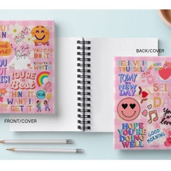 Girl Gift Birthday Pink Spring Swiftie Spiral Notebook Journal Colorful Fun Kid Student Grandchild Doodling Scrapbooking Barbie New