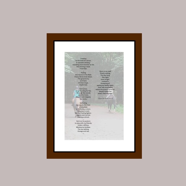 New !!! | Poem | Printable | Page 1 | These Are a Few of My Favorite Things | Horse | Horse Shoes | Shelby | Cowgirl | Digital Download