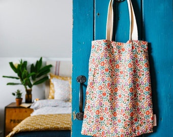 liberty print shopper bag