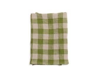 x2 Linen Napkins in Granny Smith