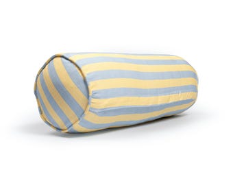 Linen Bolster Cushion in Trianon