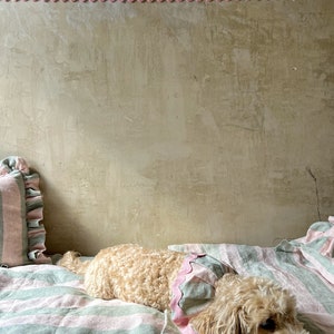Linen Bedding set in 'Gelato' image 5