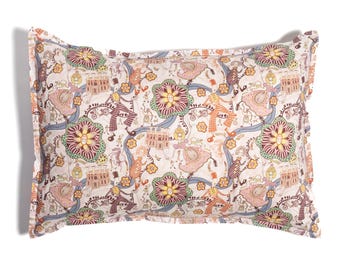 Pillowcase made with Liberty Fabric 'Shirley Smith'
