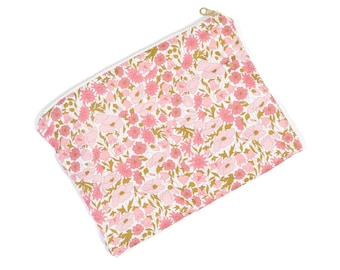 Pouch made from Liberty Fabric 'Poppy and Daisy - 'Pink'