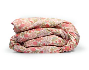 Bedding set made with  Liberty fabric 'Clarabel'