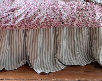 Valance or Bed Skirt with a ruffle - Wimbledon