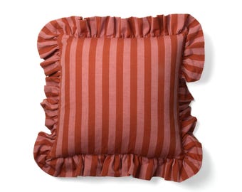 Organic Cotton Cushion - Mon Cheri Stripe