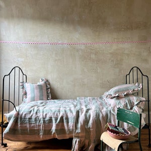 Linen Bedding set in 'Gelato' image 2