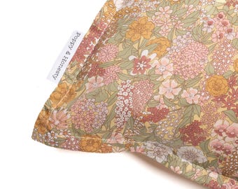 Pillowcase made with Liberty Fabric  'Ciara Soft Green'