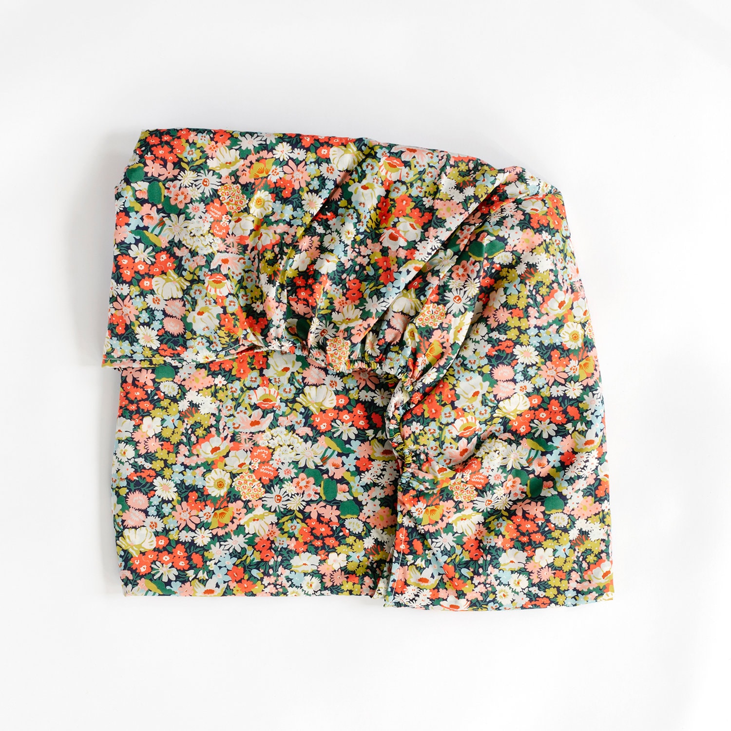Fitted Sheet Made With Liberty Fabric 'thorpe Green' - Etsy