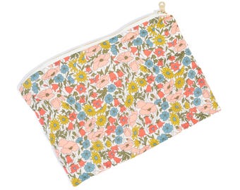 Pouch made from Liberty Fabric 'Poppy and Daisy - Multi'