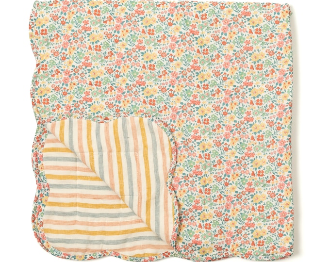 Featured listing image: Quilt made from Liberty fabric 'Annabella'