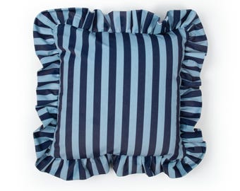 Velvet Ruffle Cushion 'Louis'