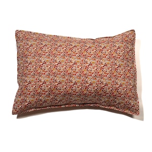 SALE - US Pillowcase made with Liberty Fabric  &#39;Poppy Forest- Rust&#39;