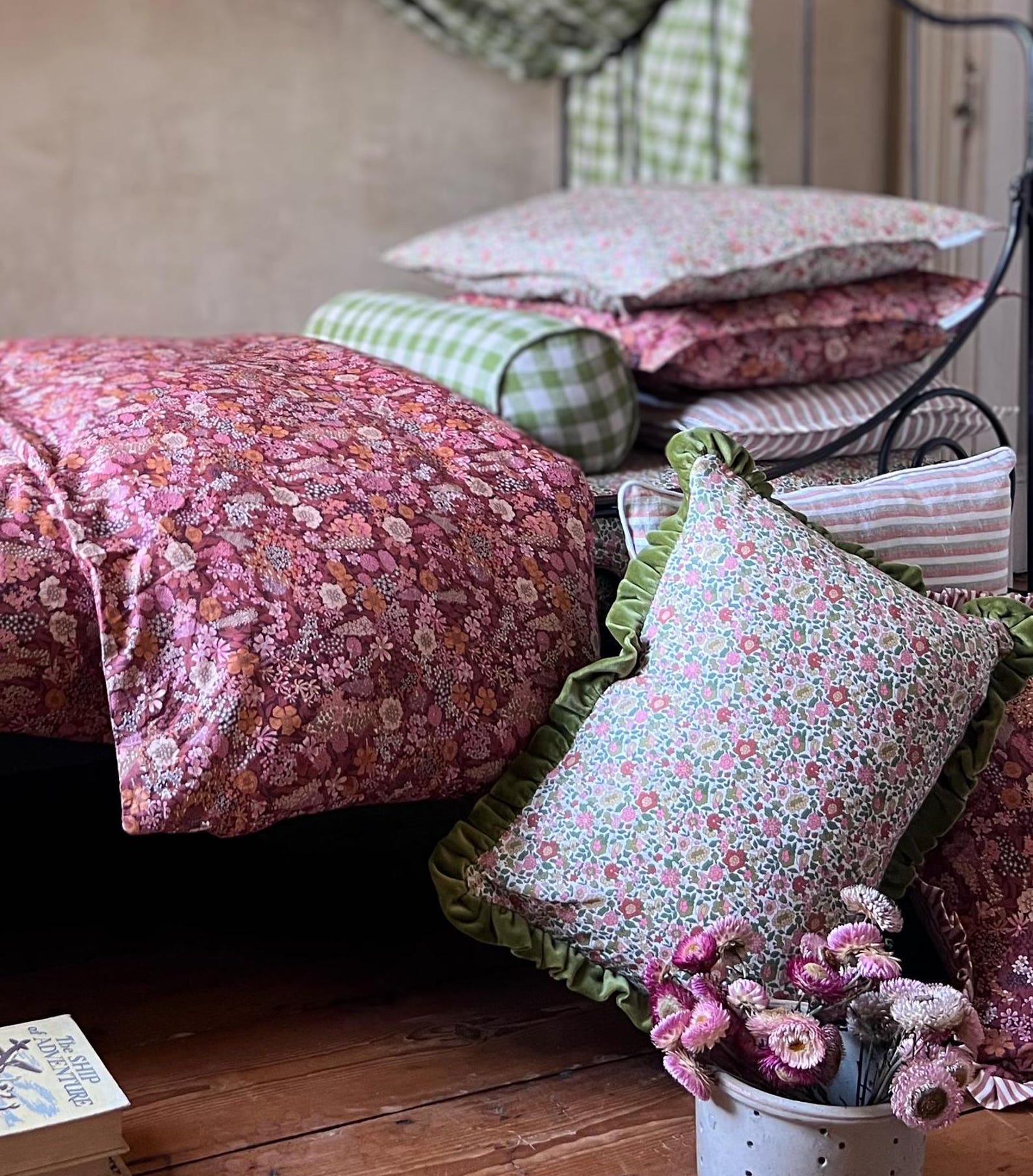 Bedding Set Made With Liberty Fabric 'ciara Metallic' - Etsy