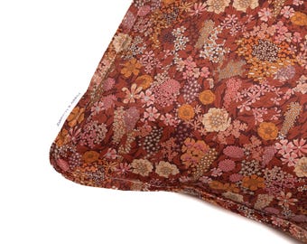 Pillowcase made with Liberty Fabric  'Ciara Metallic'