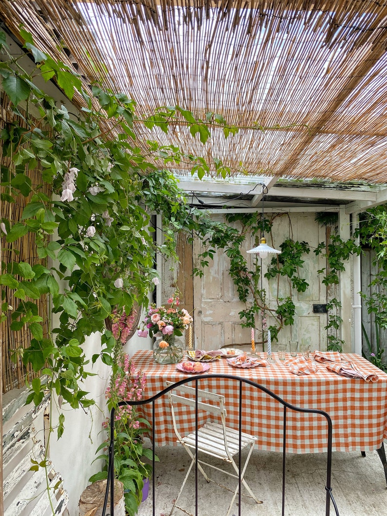 Linen Tablecloth in Marmalade image 6