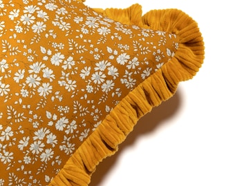 Cord Cushion made from Liberty fabric 'Capel'