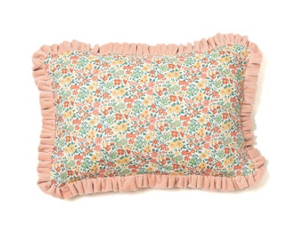 Velvet Cushion Cover made from Liberty fabric 'Annabella'