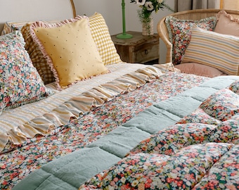 Quilt made with Liberty Fabric 'Thorpe Green'