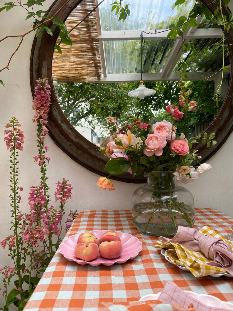 Linen Tablecloth in Marmalade image 7