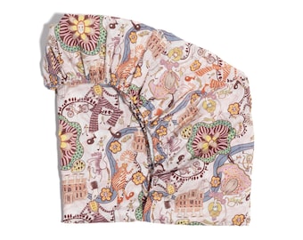 Fitted Sheet made with Liberty Fabric 'Shirley Smith'