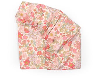 Fitted Sheet made with Liberty Fabric  'Clarabel'