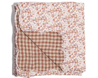 Quilt made from Organic Liberty fabric 'Mitsi'