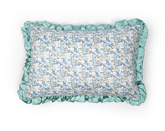 Ruffle Cushion made with Liberty Fabric - 'Libby'