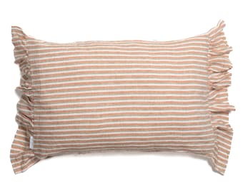 Linen Ruffle Pillowcase in 'Florence'