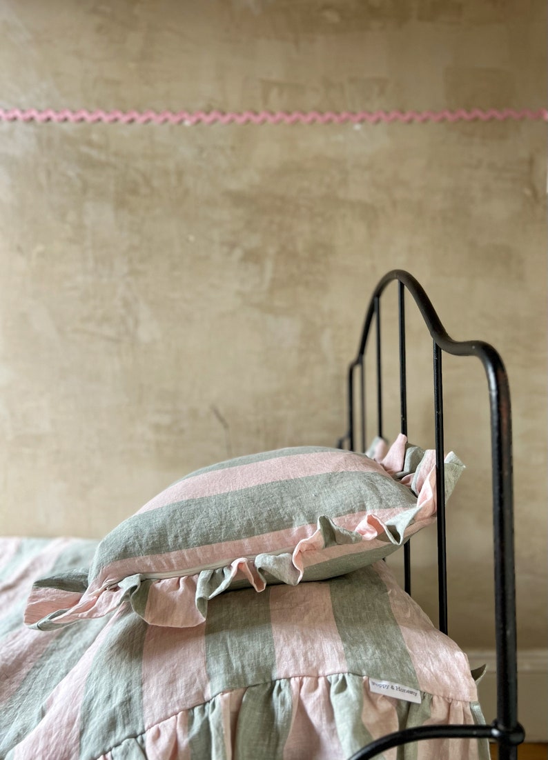 Linen Bedding set in 'Gelato' image 4