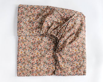 Fitted Sheet made with Liberty Fabric 'Witshire Bud'