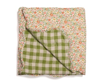 Quilt made from Liberty fabric 'Theresa Green'